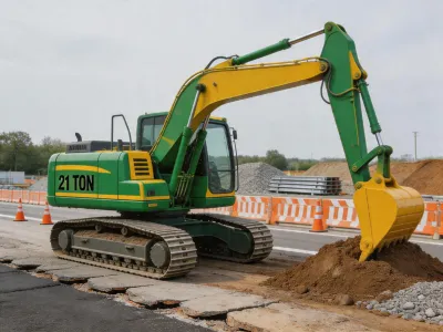 John Deere 210G excavator